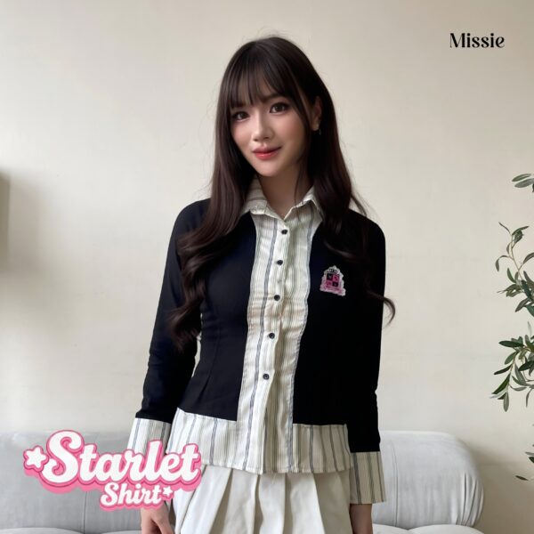 missie – starlet atasan wanita layer model cardigan preppy