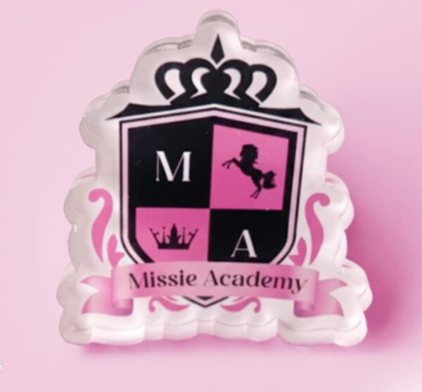 missie pin badge by missie academy