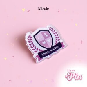 missie pin badge by missie academy