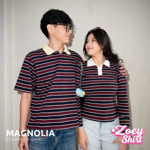 Missie - Zoey Baju Polo Shirt Couple Pasangan Stripe Outfit Kembaran Casual